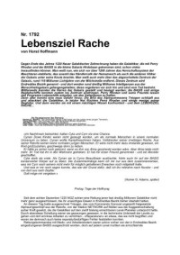 Hoffmann Horst — Lebensziel Rache