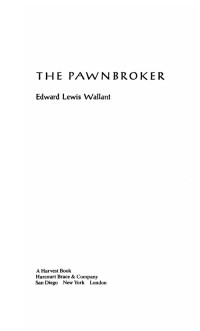 Edward Lewis Wallant — The Pawnbroker