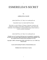 Dane Adrianna — Esmeralda's Secret