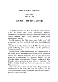 Freiberg, H J — Weltall-Test der Cyborgs