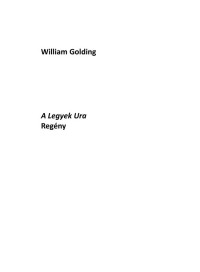 William Golding — A legyek ura