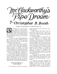 Booth, Christopher B — Mr Clackworthy's Pipe Dream