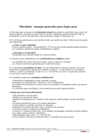  — Obesidad - Consejos Generales Para Bajar Peso