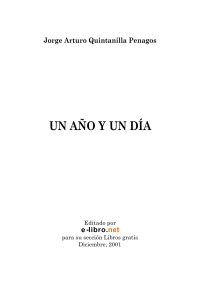 Quintanilla, Jorge Arturo Penagos — Un agno un dia