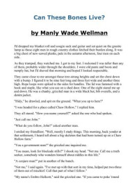 Wellman, Manly Wade — Can These Bones Live