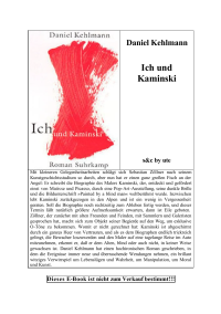 Kehlmann Daniel — Ich und Kaminski