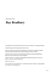 Bradbury Ray — Unterderseaboat Doktor