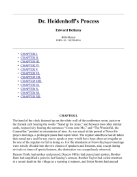 Bellamy Edward — Dr. Heidenhoff's Process