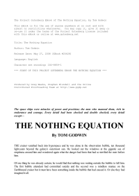 Godwin Tom — The Nothing Equation