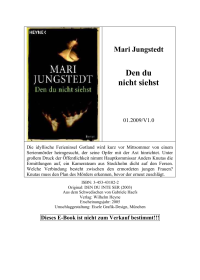 Jungstedt Mari — Den du nicht siehst