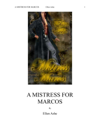 Ashe Ellen — A Mistress for Marcos