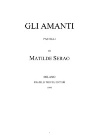 Serao Matilde — Gli amanti