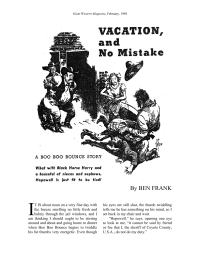 Frank Ben — Vacation, and No Mistake