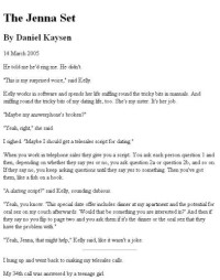 Kaysen Daniel — The Jenna Set