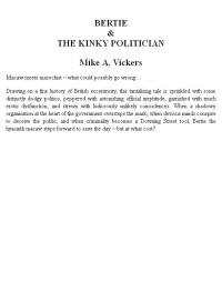 Vickers, Mike A — Bertie and the Kinky Politician