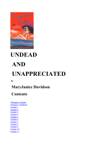 Davidson, Mary Janice — Undead And Unappreciated