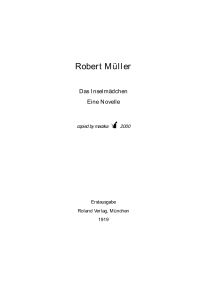 Müller Robert — Das Inselmädchen