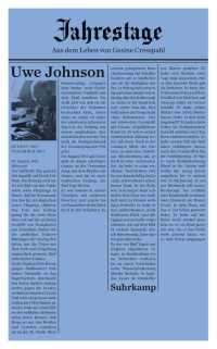 Johnson Uwe — Aus dem Leben von Gesine Cresspahl