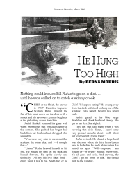 Morris Berna — He Hung Too High