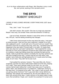 Sheckley Robert — The Eryx