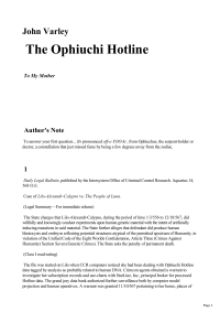 Varley John — The Ophiuchi Hotline