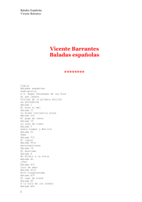 Barrante Vicente — Baladas Españolas