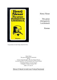 Henry Slesar — Das graue distinguierte Leichentuch