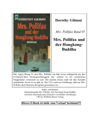 Gilman Dorothy — Mrs. Pollifax und der Hongkong-Buddha