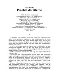 Kneifel Hans — Prophet der Sterne