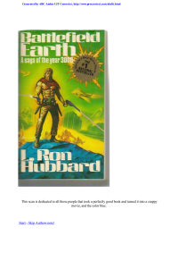 Hubbard, Ron L — Battlefield Earth