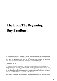 Bradbury Ray — The End of the Beginning