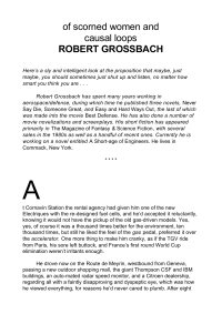 Grossbach Robert — Of Scorned Women and Causal Loops
