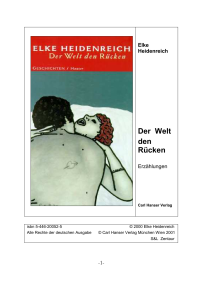 Heidenreich Elke — Der Welt den Rücken