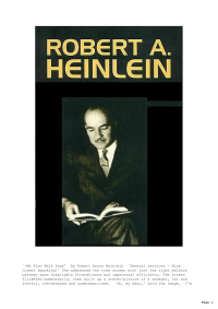 Heinlein, Robert Anson — We Also Walk Dogs