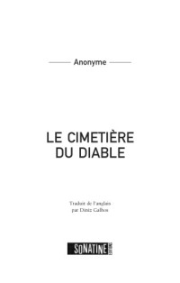 . — Le cimetière du diable