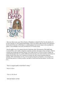 Beard Julie — The Duchess' Lover