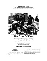 Robeson Kenneth — The Czar of Fear