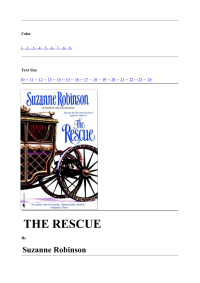 Robinson Suzanne — The Rescue