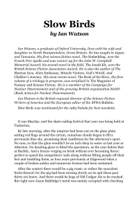 Watson Ian — Slow Birds