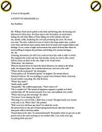 Bradbury Ray — A Scent of Sarsaparilla