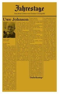 Johnson Uwe — Aus dem Leben von Gesine Cresspahl - Mit Texten