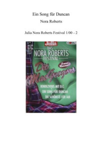 Roberts Nora — Die McGregors-Ein Song für Duncan