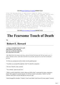Howard, Robert Ervin — Fearsome Touch of Death