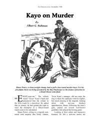  — Albert G Robinson - Kayo on Murder