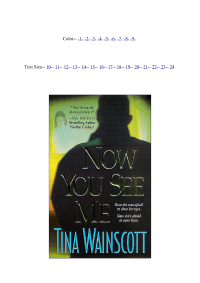 Wainscott Tina — Now You See Me