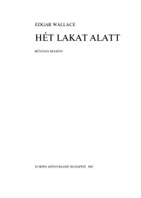 Edgar Wallace — Hét lakat alatt