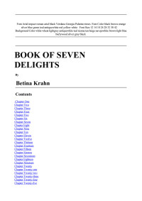 Krahn Betina — The Book Of Seven Delights