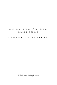 Baviera, Teresa De — En La Region Del Amazonas
