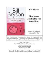 Bryson Bill — Eine kurze Geschichte von fast allem