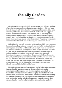 Lee Tanith — The Lily Garden